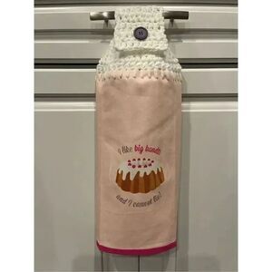 Crochet Top Kitchen Towel- I Like Big Bundts and I Cannot Lie!